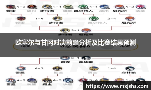 欧塞尔与甘冈对决前瞻分析及比赛结果预测